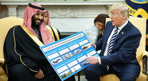 Saudi Crown Prince Mohammad Bin Salman and US President Donald Trump